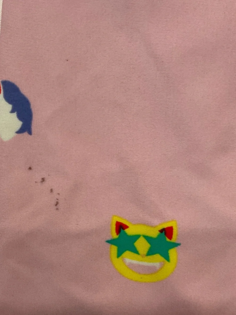 Crewcuts Girls One Piece Swimsuit Size 16 Pink Emoji Unicorn Print